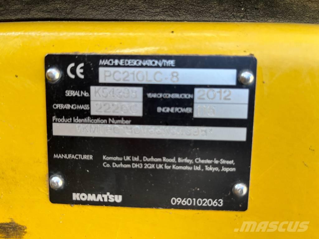 Komatsu PC 210 LC-8 Pásové rýpadlá
