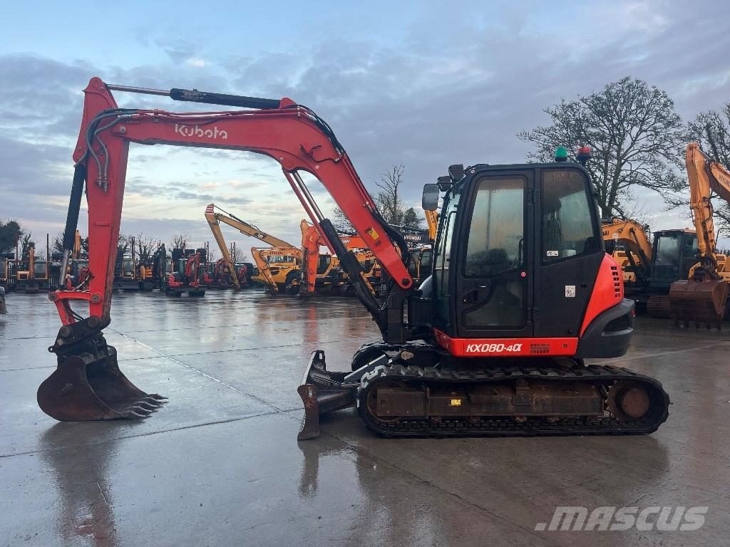 Kubota KX 080-4 Midi rýpadlá 7 t - 12 t