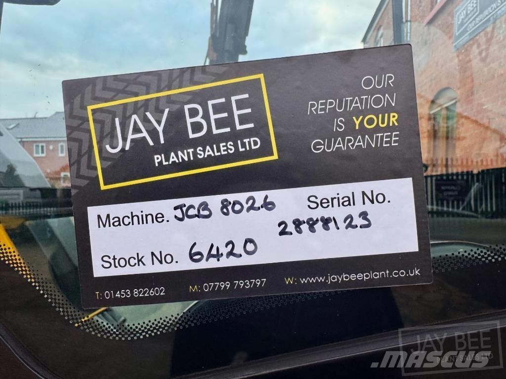 JCB 8026 CTS Mini rýpadlá < 7t