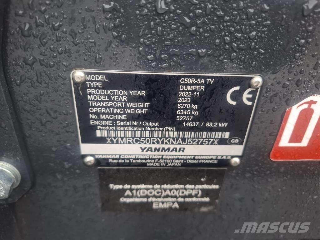 Yanmar C 50 R-5A Pásové sklápače