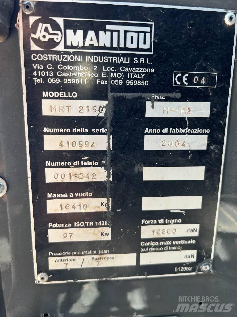 Manitou MRT 2150 Teleskopické manipulátory