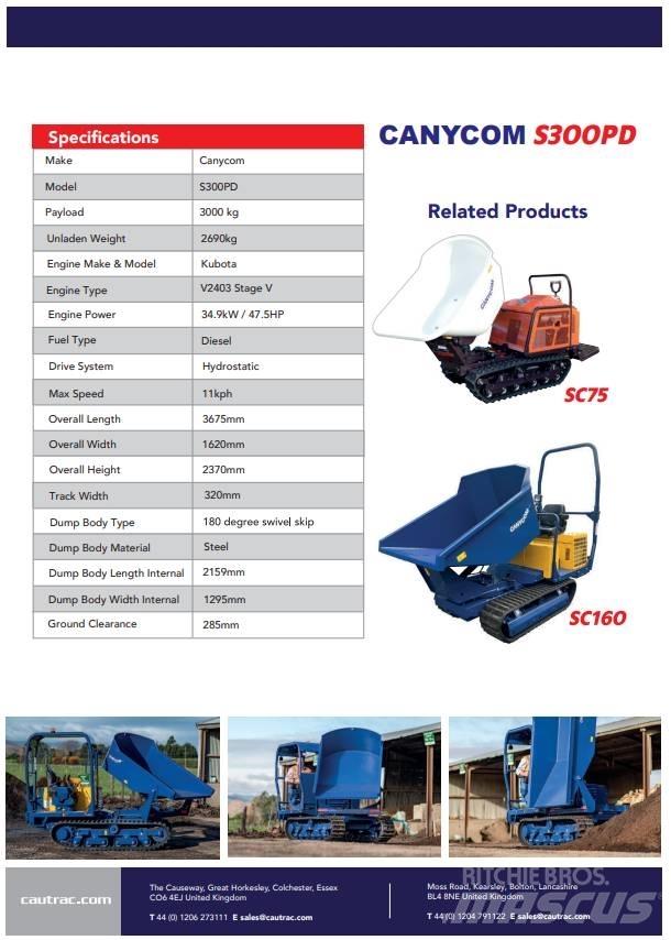 Canycom s300 Pásové sklápače