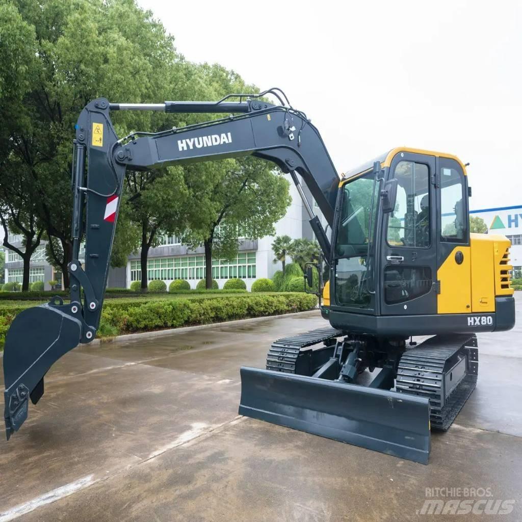Hyundai HX80 Midi rýpadlá 7 t - 12 t