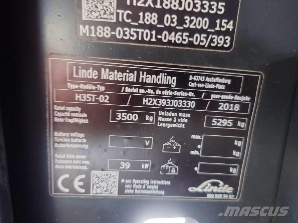 Linde H35T/393-02 LPG vozíky
