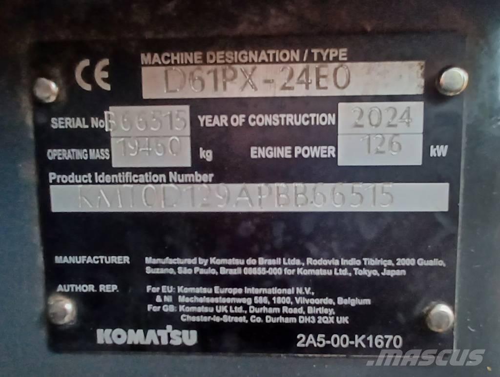 Komatsu D61PX-24 Pásové dozéry