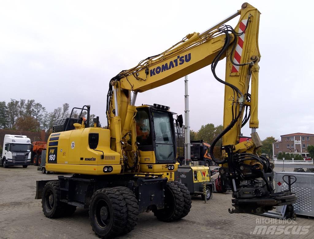 Komatsu PW160-11 Kolesové rýpadlá