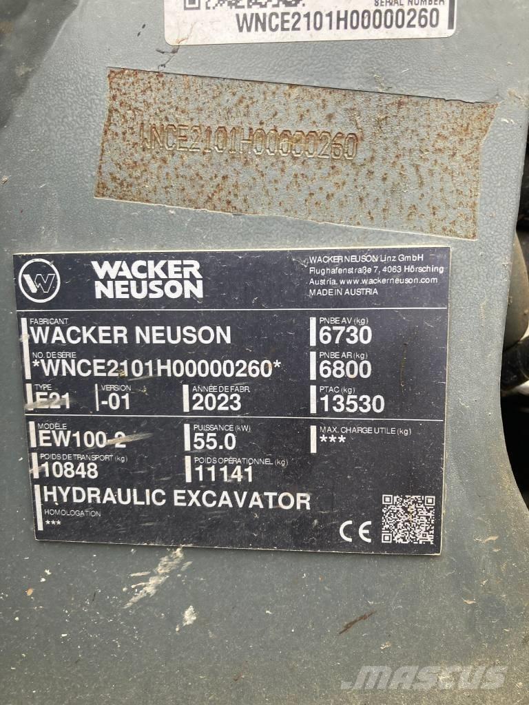 Wacker Neuson EW 100 Kolesové rýpadlá