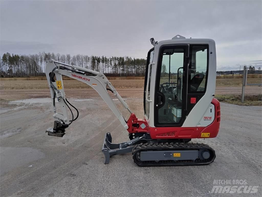 Takeuchi TB 216 Mini rýpadlá < 7t