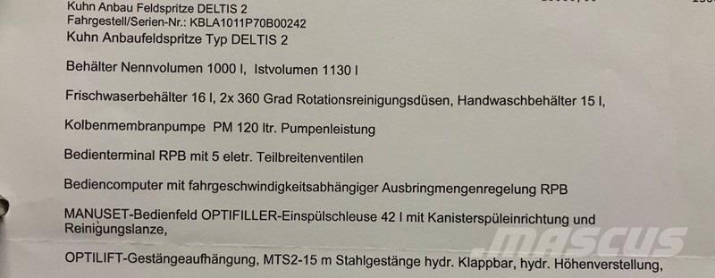Kuhn Deltis 2 Ďalšie poľnohospodárske stroje