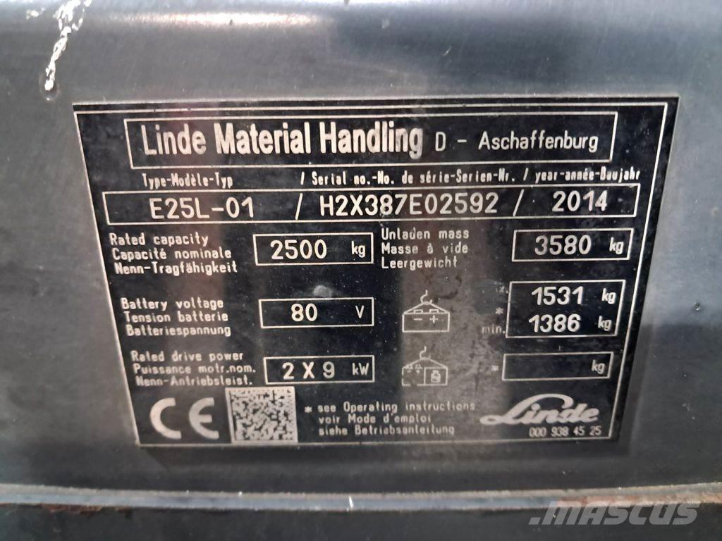 Linde E25L-01 Akumulátorové vozíky