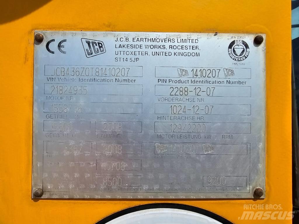 JCB 436 ZX Kolesové nakladače