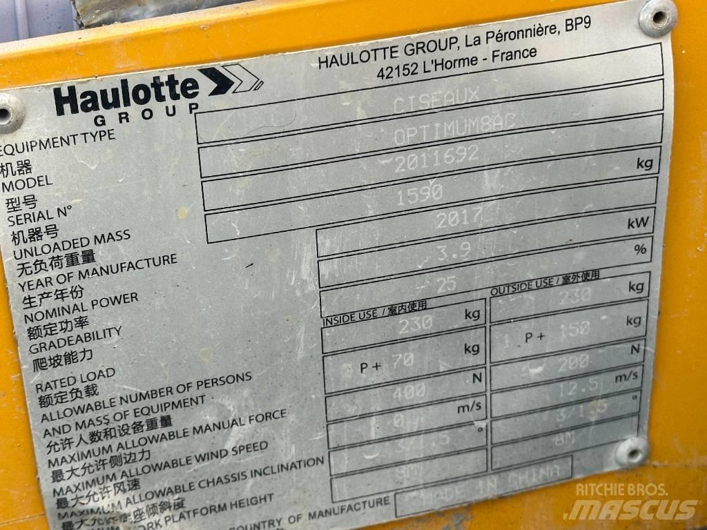 Haulotte OPTIMUM 8 Nožnicové zdvíhacie plošiny
