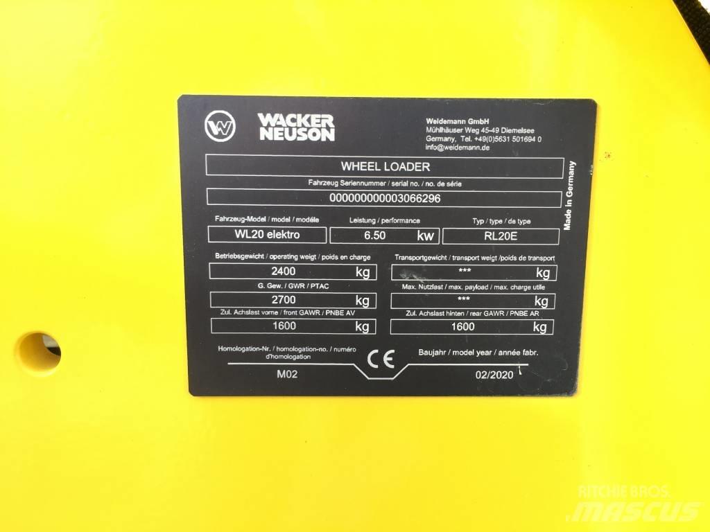 Wacker Neuson WL20e Kolesové nakladače