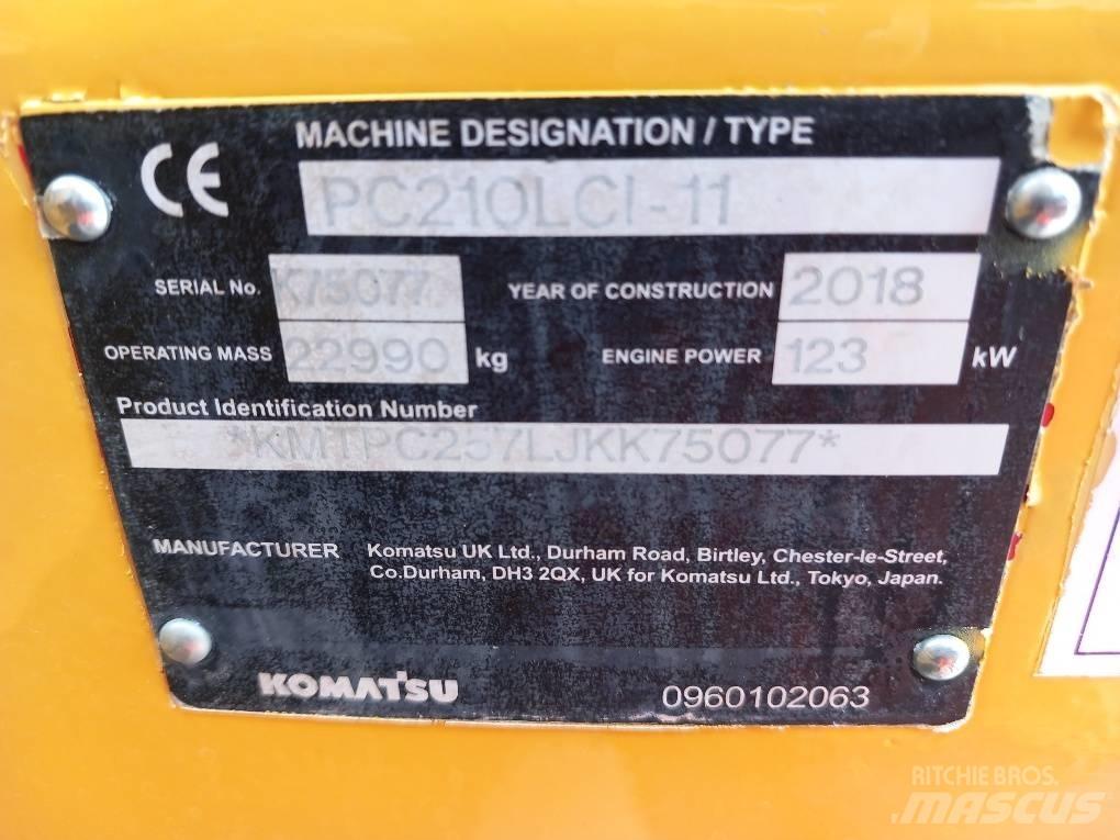 Komatsu PC210LCI-11 Pásové rýpadlá