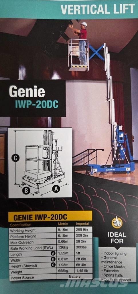 Genie IWP 20 S Vertikálne stĺpové výťahy