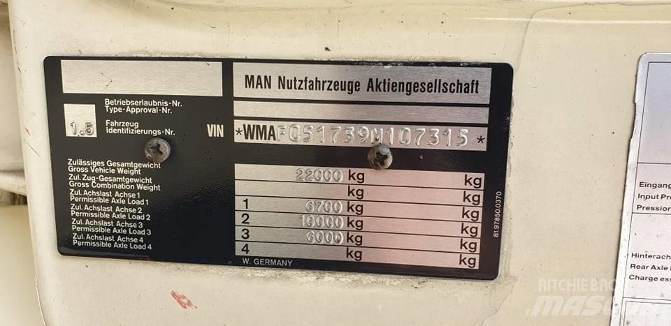 MAN 26.422 Nákladné vozidlá s bočnou zhrnovacou plachtou