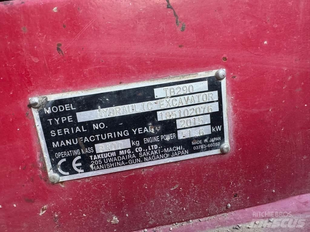 Takeuchi TB 290 Pásové rýpadlá