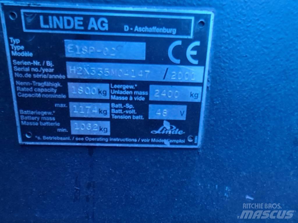 Linde E16P Akumulátorové vozíky