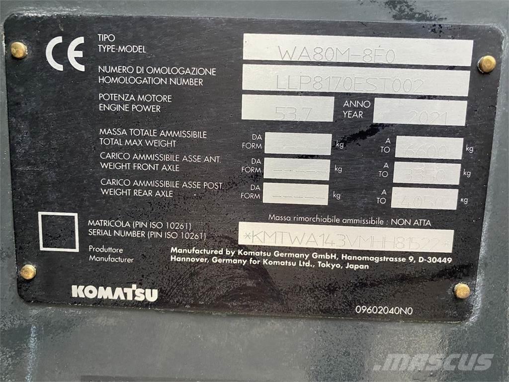 Komatsu WA80M-8EO Viacúčelové nakladače