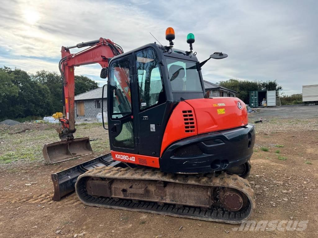 Kubota KX 080-4 Midi rýpadlá 7 t - 12 t