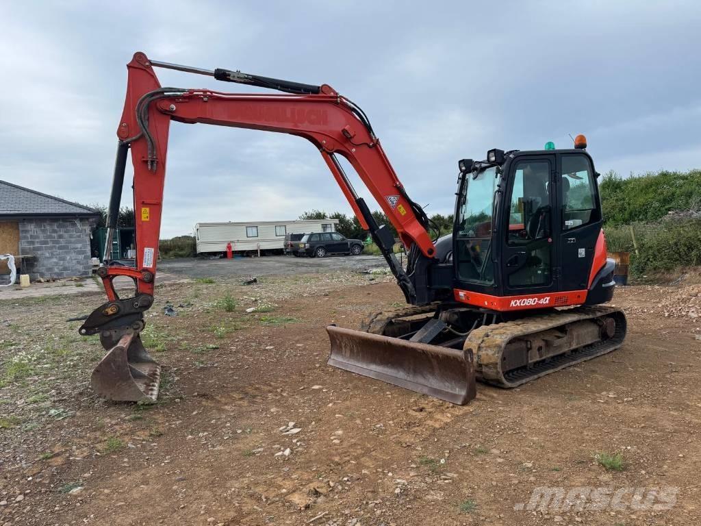 Kubota KX 080-4 Midi rýpadlá 7 t - 12 t