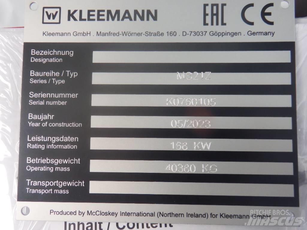 Kleemann MS 21 Z Triedičky