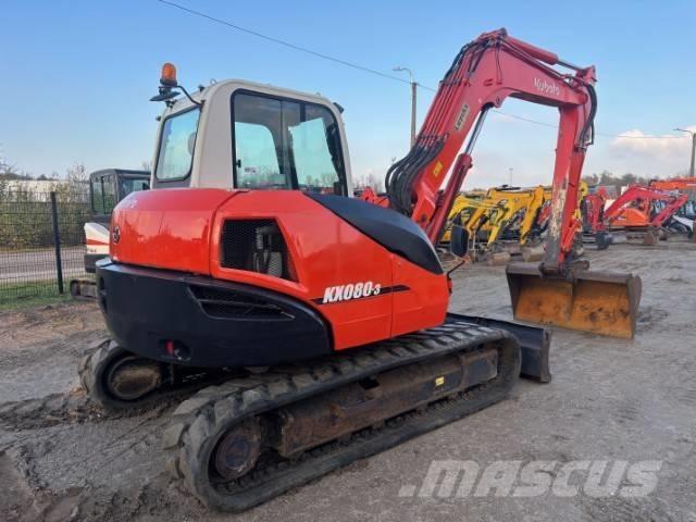 Kubota KX 080-3 Midi rýpadlá 7 t - 12 t