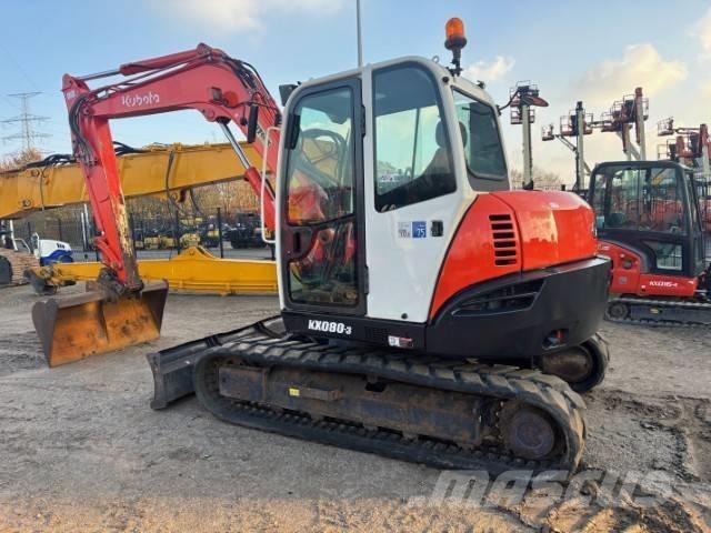 Kubota KX 080-3 Midi rýpadlá 7 t - 12 t