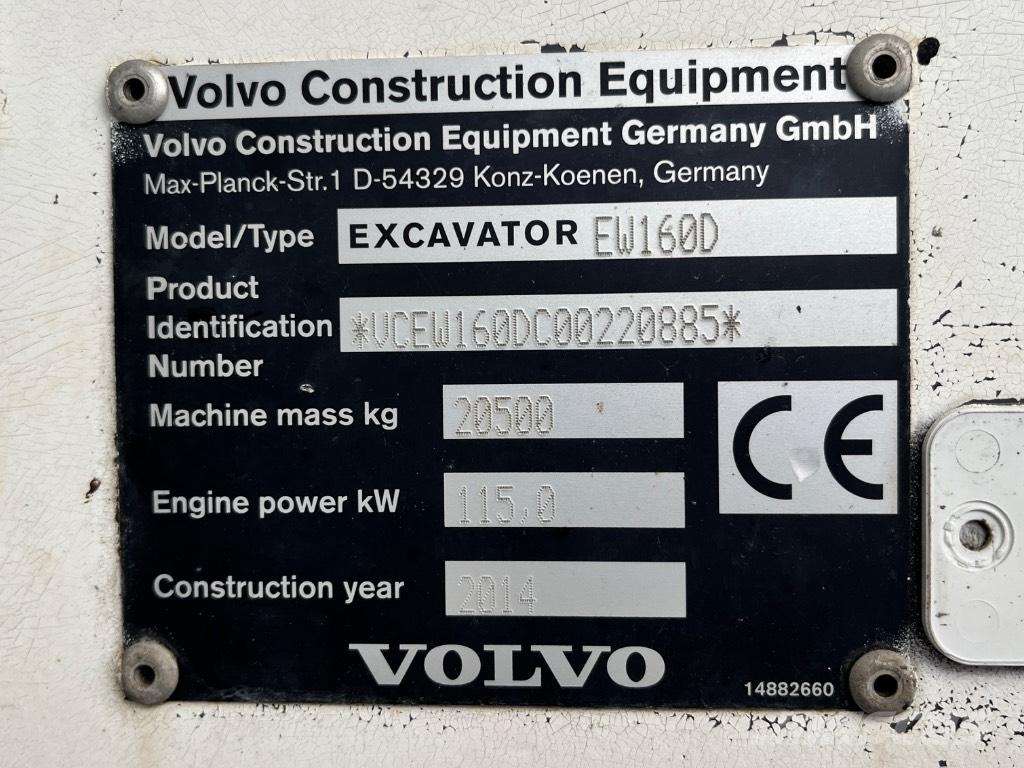 Volvo EW 160 D Kolesové rýpadlá