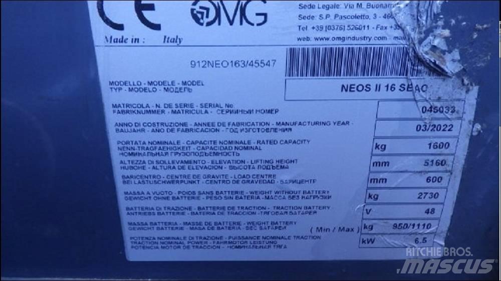 OMG NEOS II 16 SAEC Akumulátorové vozíky