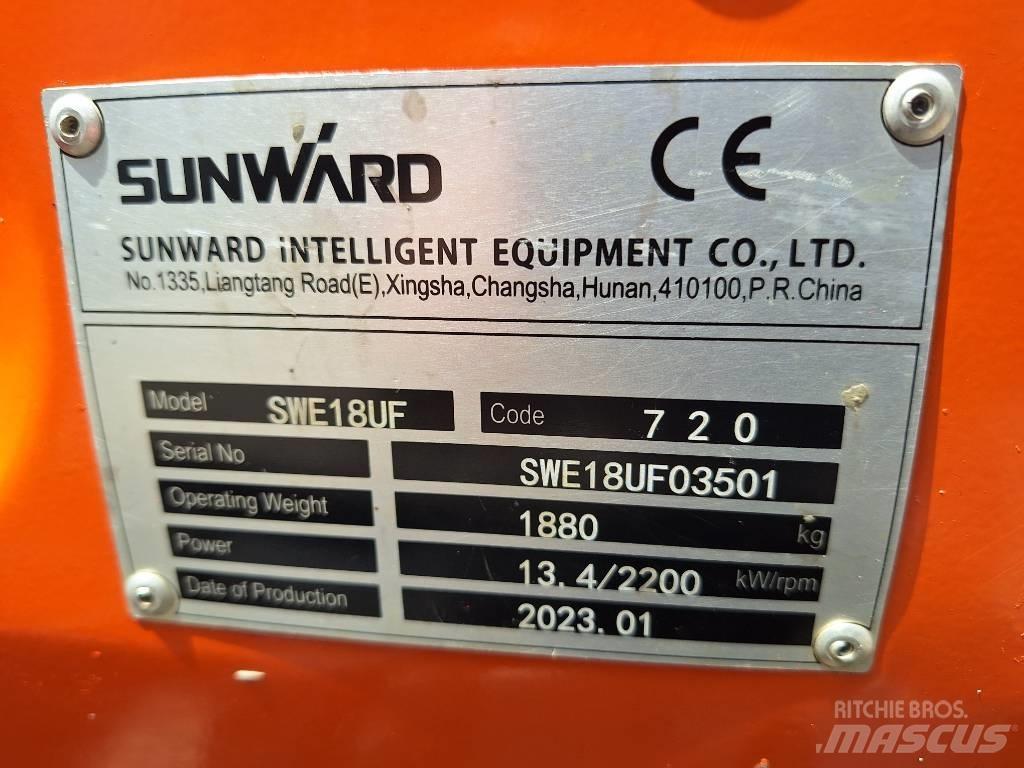 Sunward SWE 18 UF Mini rýpadlá < 7t