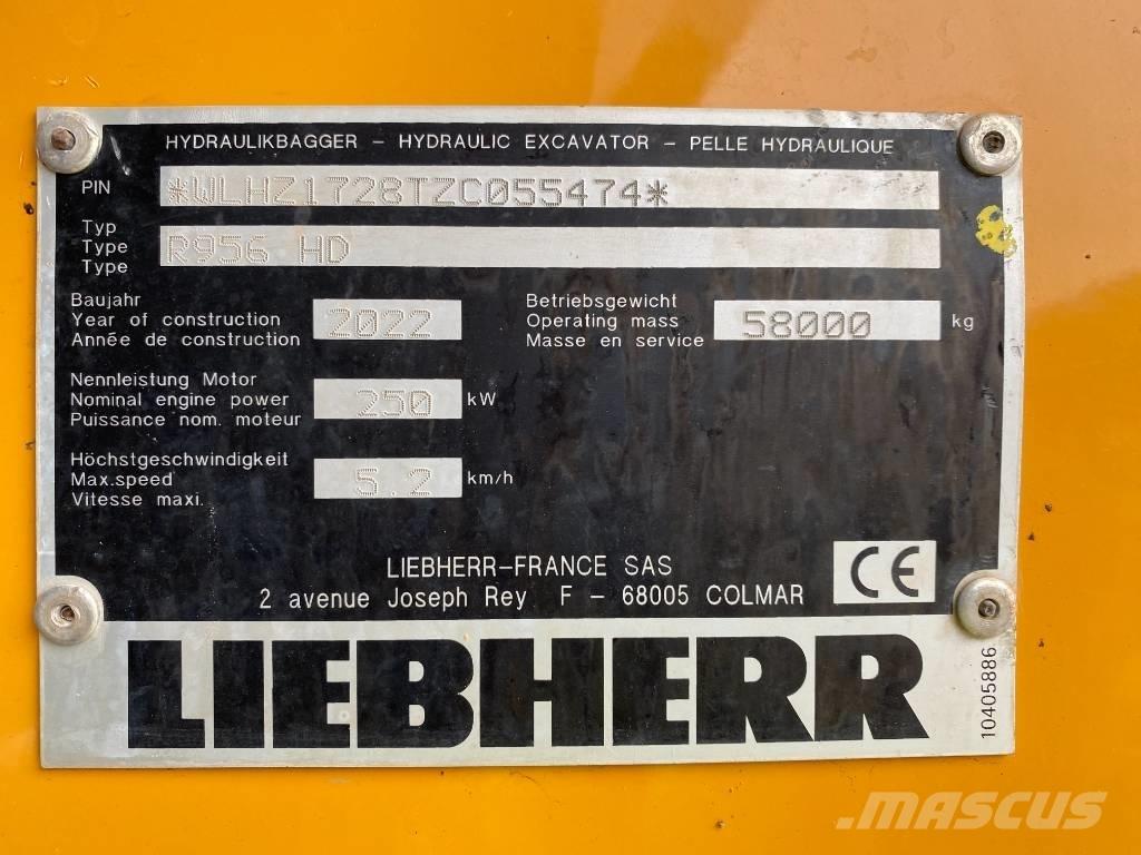 Liebherr R 956 HD Pásové rýpadlá