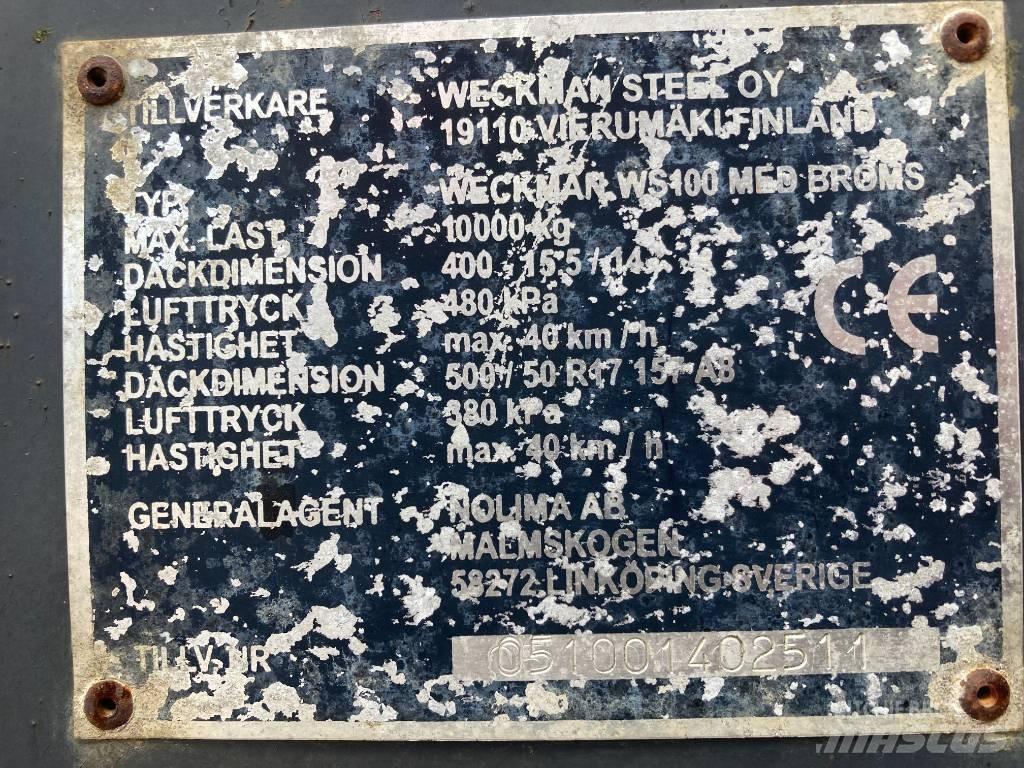 Weckman WS 100 Obilné návesy