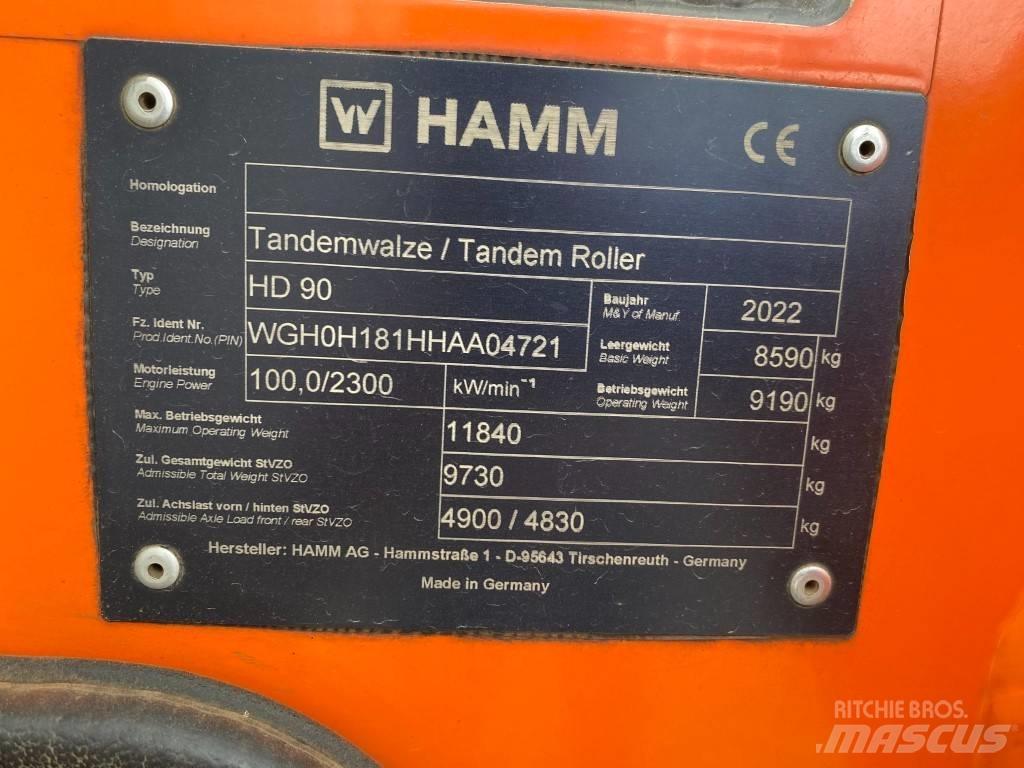 Hamm HD 90 Tandemové valce