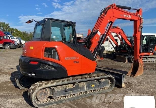 Kubota KX080-4S2 Pásové rýpadlá