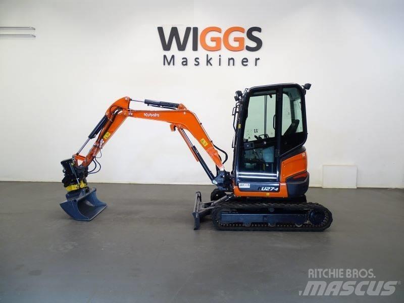 Kubota U 27-4 Mini rýpadlá < 7t