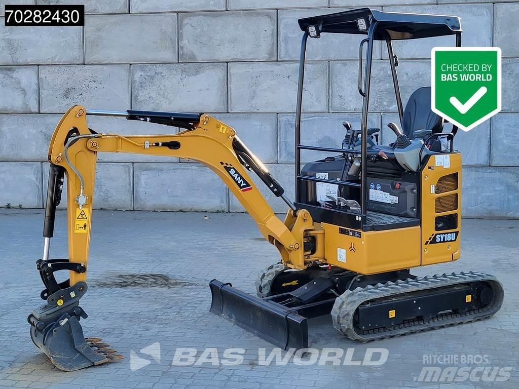 Sany SY18U Mini rýpadlá < 7t