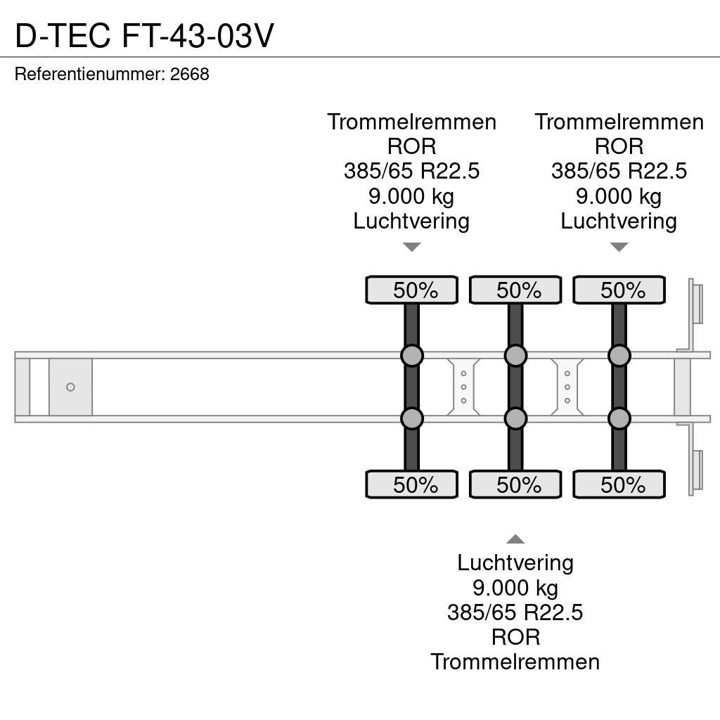 D-tec FT-43-03V Skeletové návesy