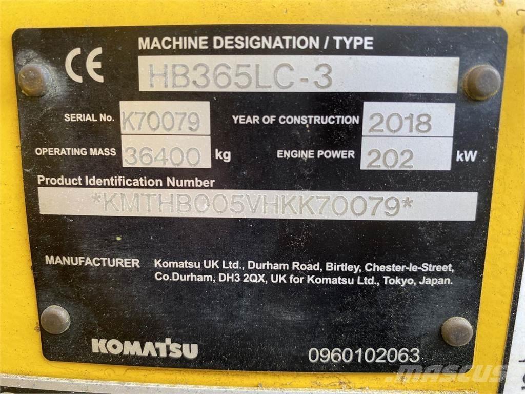 Komatsu HB365LC-3 Pásové rýpadlá