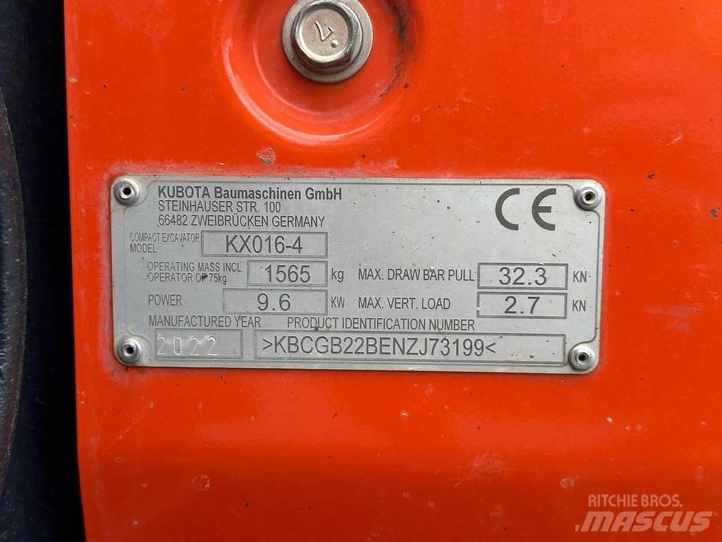 Kubota KX016-4 Mini rýpadlá < 7t