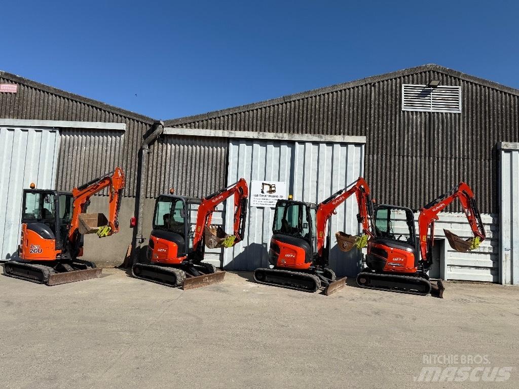 Kubota U 27 Mini rýpadlá < 7t
