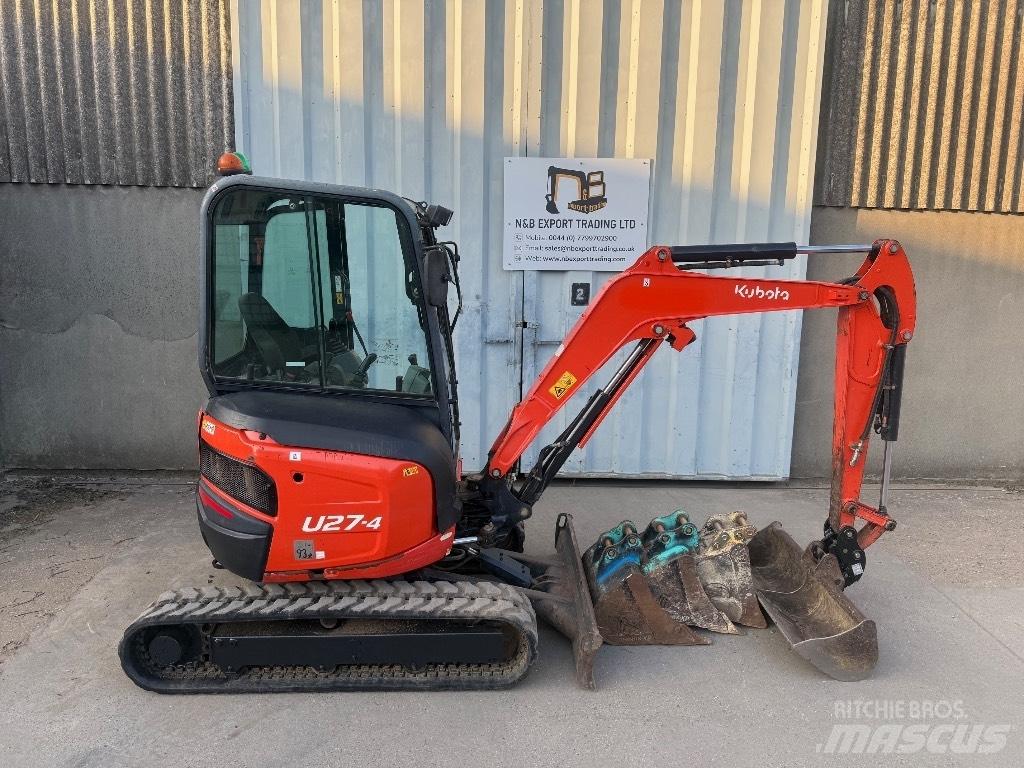 Kubota U 27 Mini rýpadlá < 7t