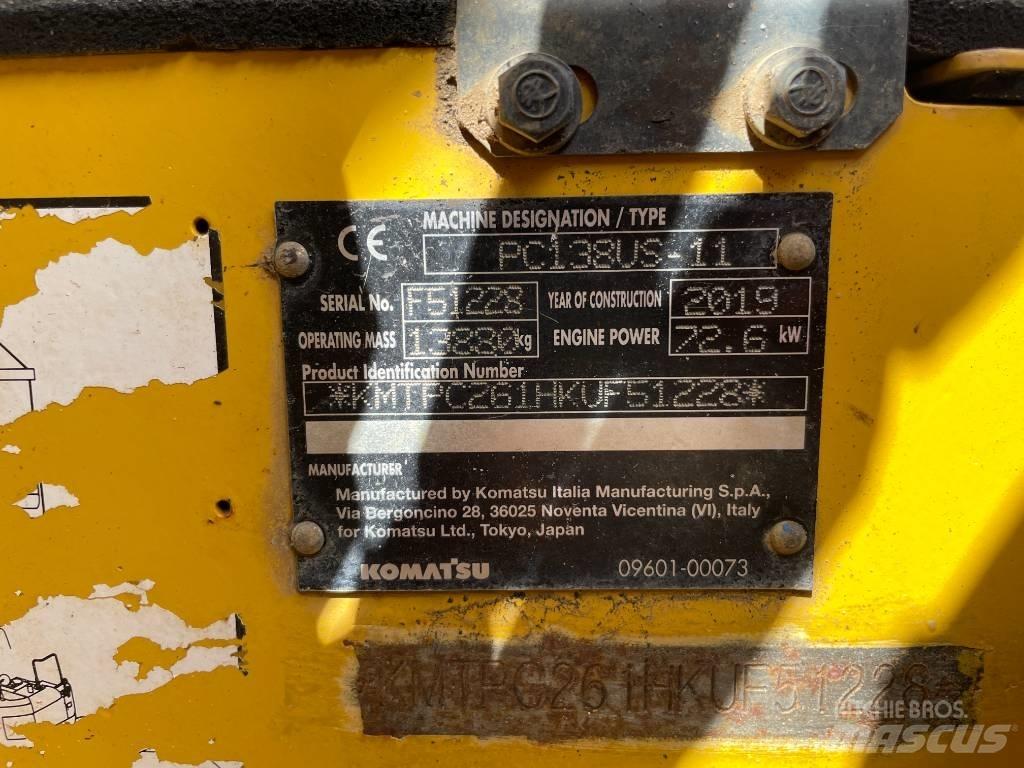 Komatsu PC 138 US-11 Pásové rýpadlá