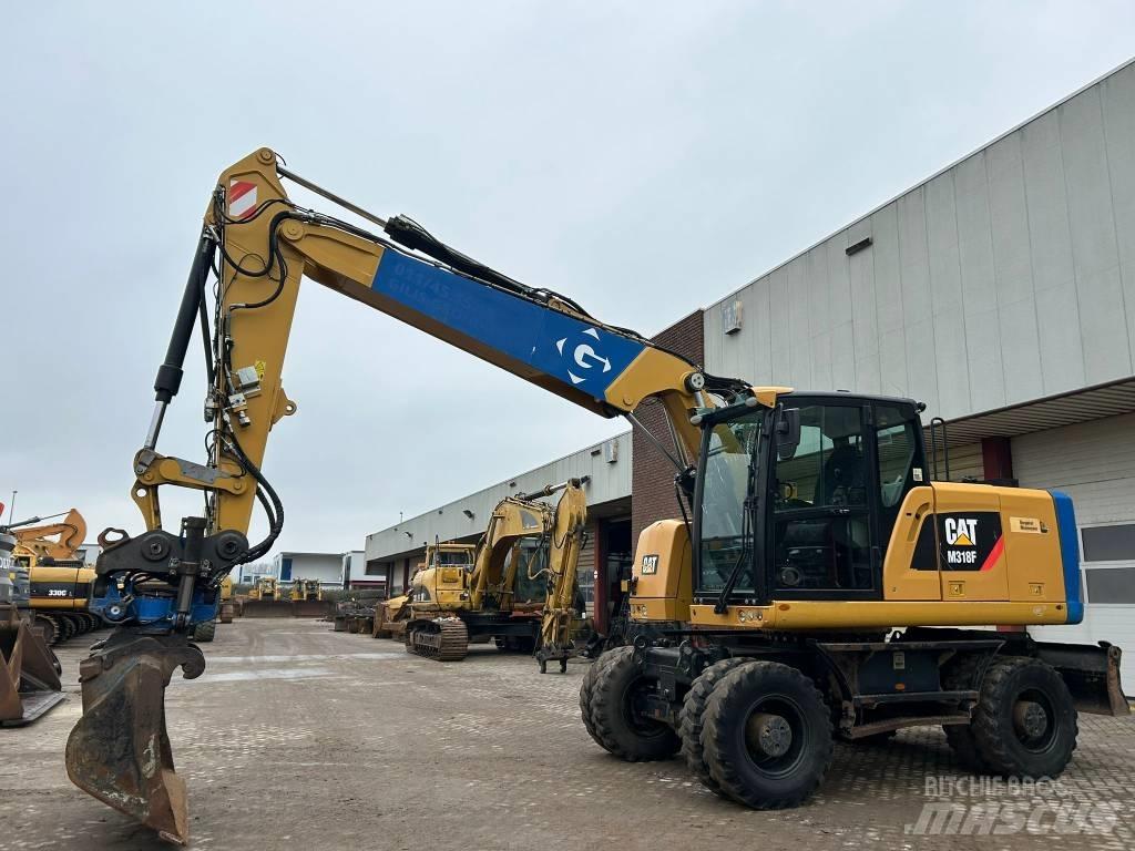 CAT M 318 F Kolesové rýpadlá
