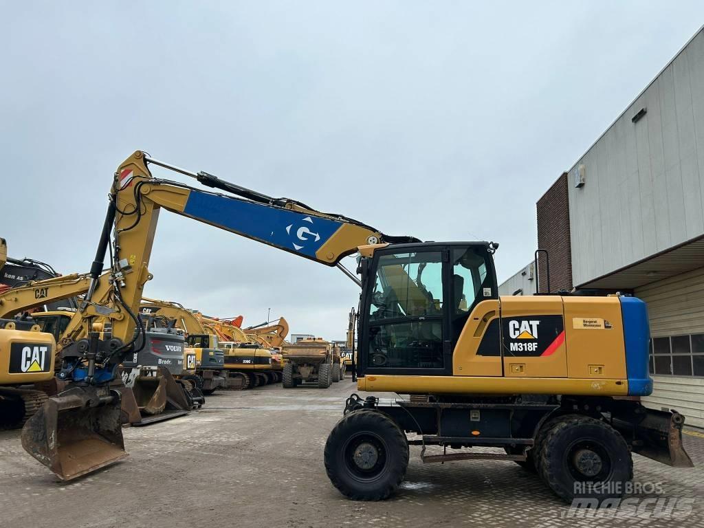 CAT M 318 F Kolesové rýpadlá