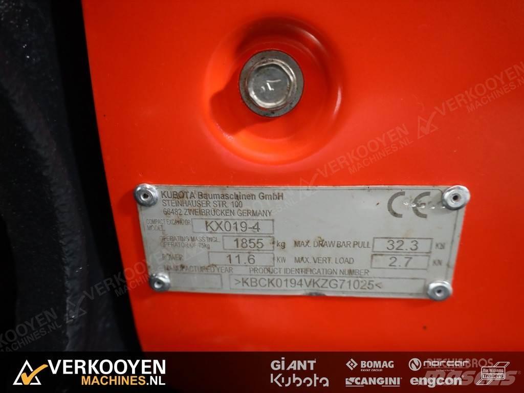 Kubota KX019-4 Mini rýpadlá < 7t