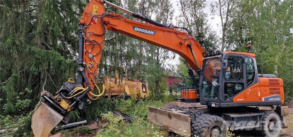 Doosan DX170W Kolesové rýpadlá