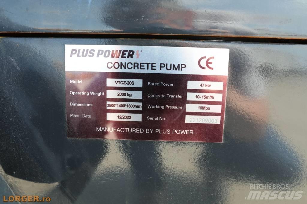 Plus Power VTGZ - 20S Nákladné autá s čerpadlami betónu