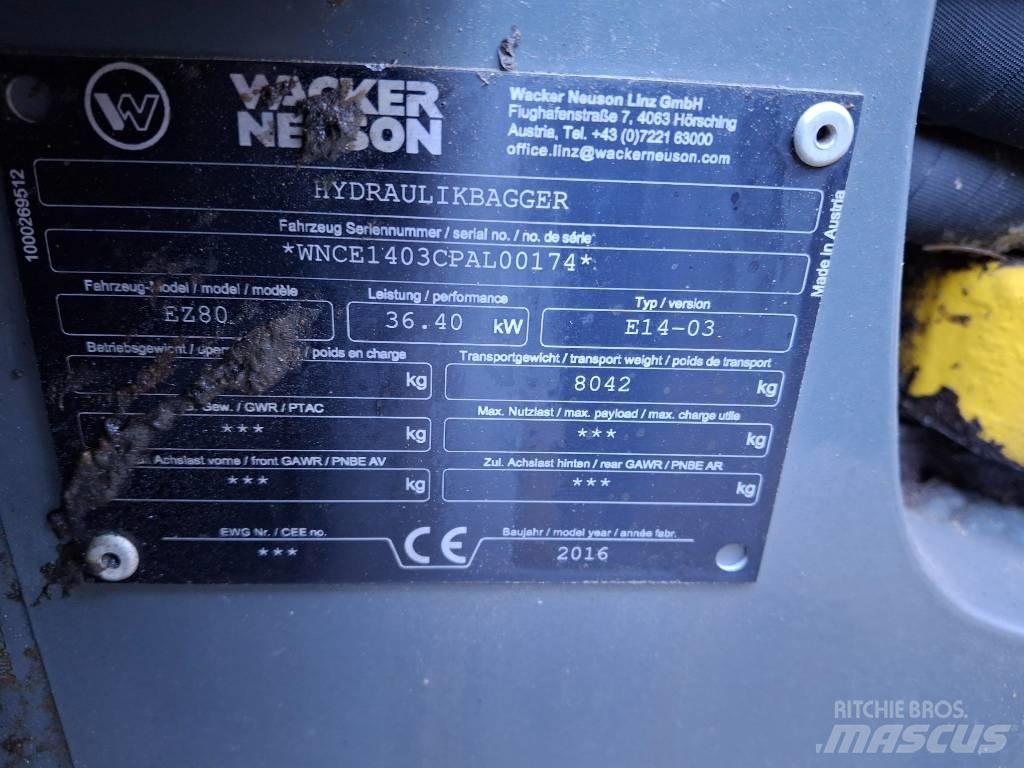 Wacker Neuson EZ 80 Midi rýpadlá 7 t - 12 t