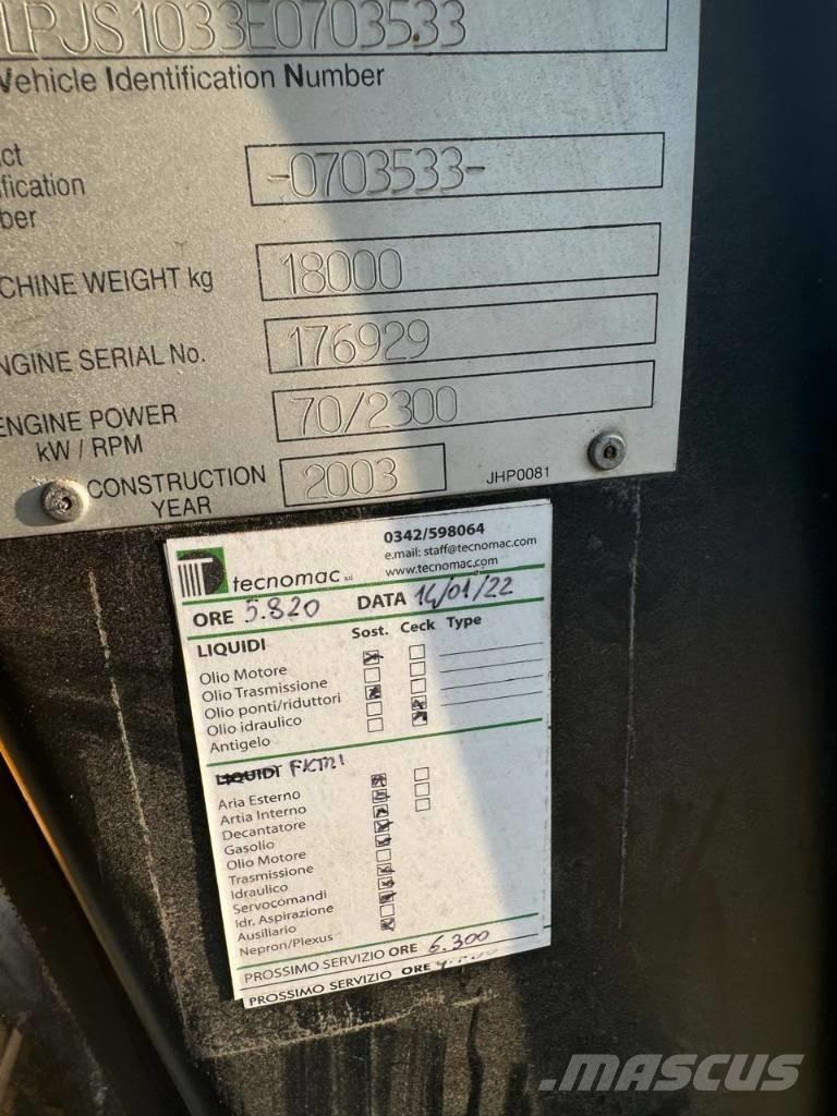 JCB JS 180 Pásové rýpadlá